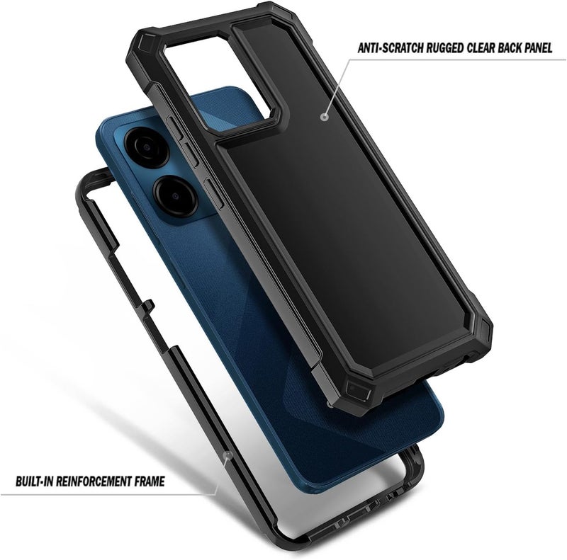 WDHD for Cricket Magic 2 5G Case (2024), AT&T Propel 2 5G with [Built-in Screen Protector], [9FT Military Grade Drop Tested] Full-Body Protective Shockproof Bumper Case (Black) - Image 4